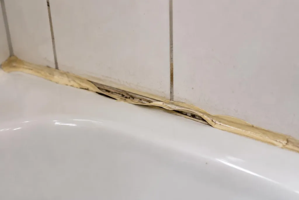 Kitbedrijf Westervoort – loslatende kit naast het bad